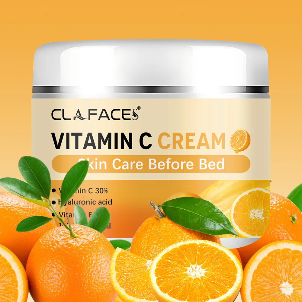 Retinol Vitamin C Face Cream, Anti-Wrinkle Moisturizing, Hyaluronic Acid, Repairing Skin, Brighten Skin Tone, Skincare