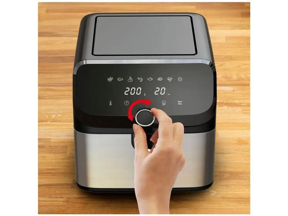 Electric Fryer No Oil/Air Fryer Arno Expert Maxxi AFD7 with Timer Inox 7.5L-220V