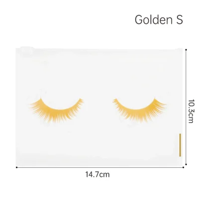 10pcs Eyelash Aftercare Bags With Zipper Toiletry Makeup Pouch Cosmetic Travel Beauty Tool Packaging Lash Extension Supplies