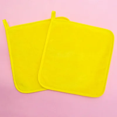 2Pcs Makeup Remover Pads Reusable Cotton Pads Makeup Eraser Microfiber Facial Towel Face Cleaner Cleaning Wipes Skincare Beauty