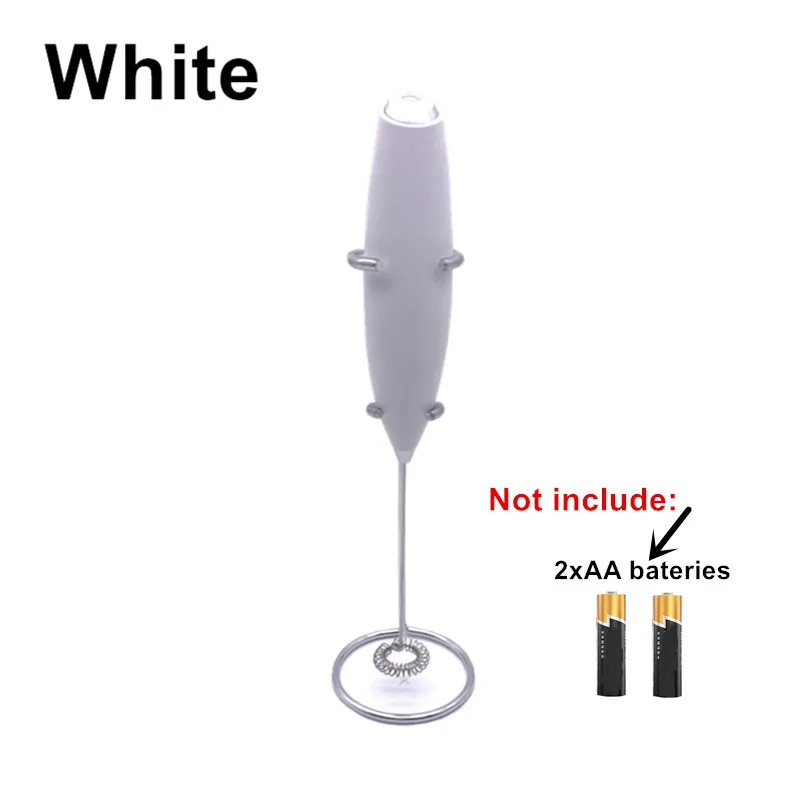 Electric Milk Frother Coffee Mixer Electric Egg Beater Mini Egg Beater Fully Automatic Cream Battery Milk Frother
