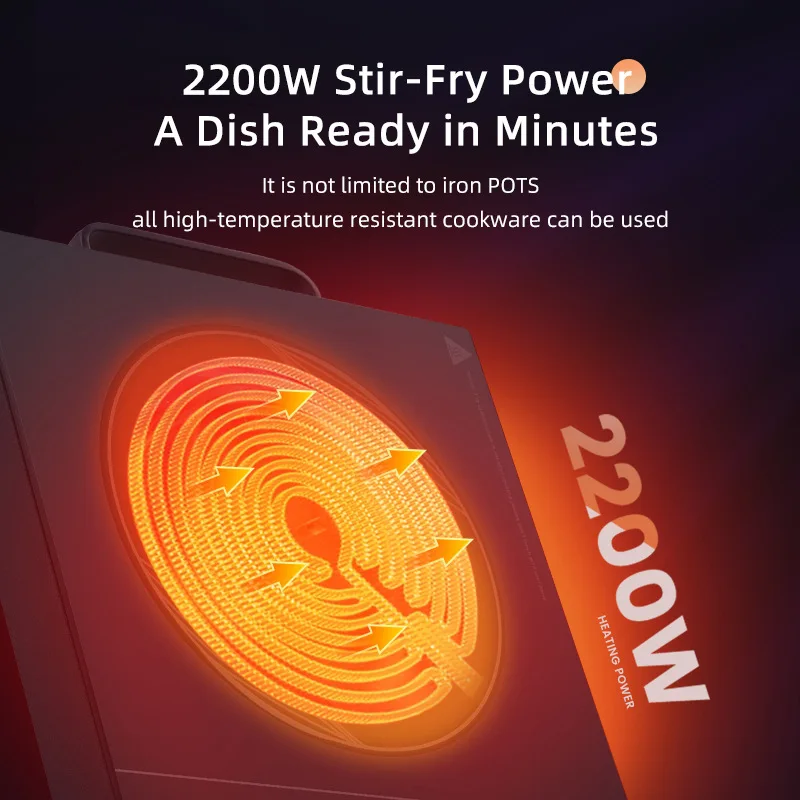 2200W Electric Ceramic Stove Cooktop Tea Maker Electric Hot Plate Heater Stove Heating Furnace Tea Stove Home Water Boiler 220V