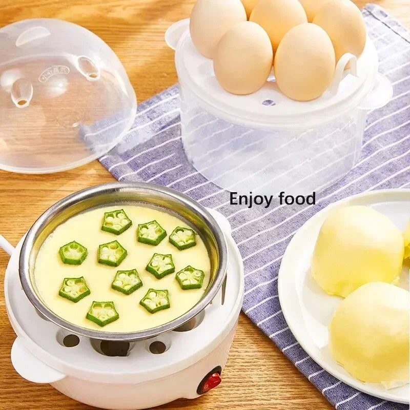 Multifunctional Electric Egg Boiler Double Layers Cooker Mini Steamer Poacher Kitchen Cooking Breakfast Machine breakfast maker