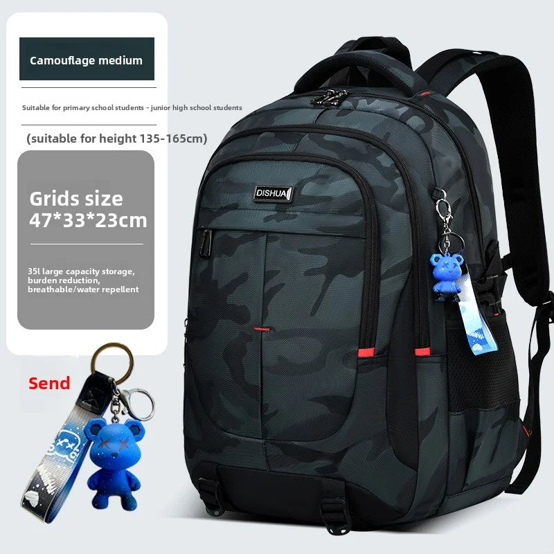 2025 new camouflage Outdoor travel backpack for men 2 size Rucksack for male High capacity school bag for college student Boys