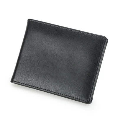 Genuine Leather Small Wallet for Men Casual Card Holder Slim Wallets Bifold Design Male Purse Luxury Money Bag Mini Wallet Thin