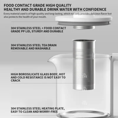 NEW MIJIA Household Appliances Multifunctional Health Pot Electric kettle N1 800W 304 Stainless Steel Heat Preservation