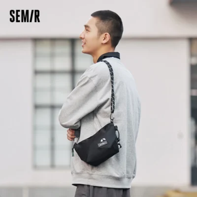 Semir Dumpling Bag Men Trendy and Cool Workwear Style Crossbody Bag 2024 New Version Outdoor Sports Couple's Backpack