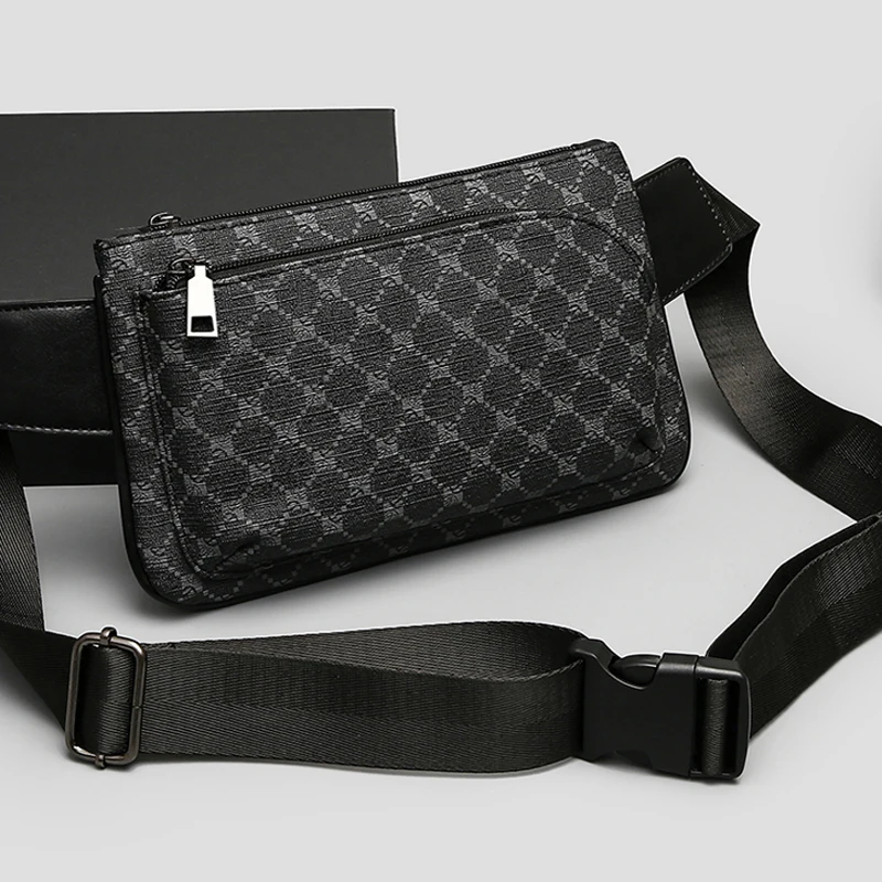 Fashion mini leather men's chest bag crossbody bags sacoches hommes bandolera hombre bolsos para hombre bag for men sling bag