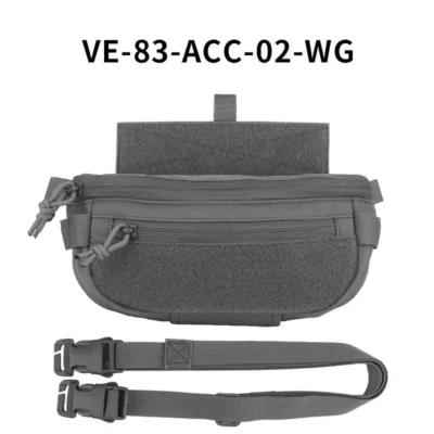 Tactical Hanger Pouch Compact Abdominal Dangler Pack Quick Release Shoulder Bag Integrates Hunting Vest Plate Carrier Airsoft