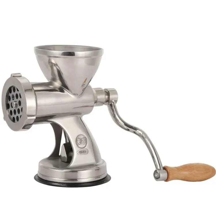 Stainless steel manual meat grinder manual beef sausage machine minced meat tool multifunctional food processor