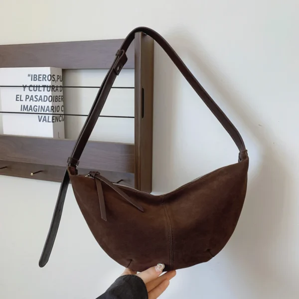 Simplicity Suede Zipper Ladies Shoulder Bags Trend 2024 Fashion Crossbody Bags for Women Winter Shopper Bag Bolsas Femininas