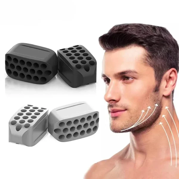 Silicone Jaw Exerciser Facial Toner & Jawline Fitness Ball Neck Toning Equipment Facial Beauty Tool Double Chin Exerciser