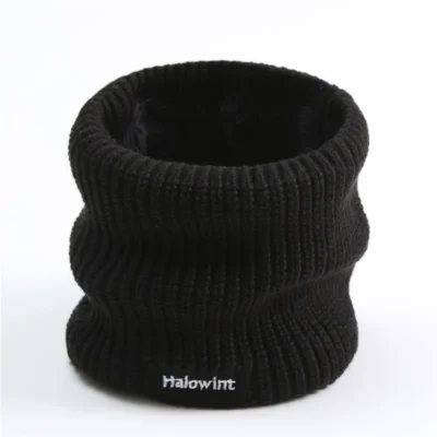 Fashion Unisex Cashmere Plush Warm Winter Ring Scarf Women Men Knitted Full Face Mask Snood Neck Scarves Bufanda Thick Muffler