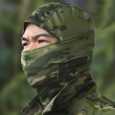 Camouflage Balaclava Hat Cycling Full Face Mask Outdoor Sports Hunting Hiking Ski Camo Mask Motorcycle Helmet Inner Cap