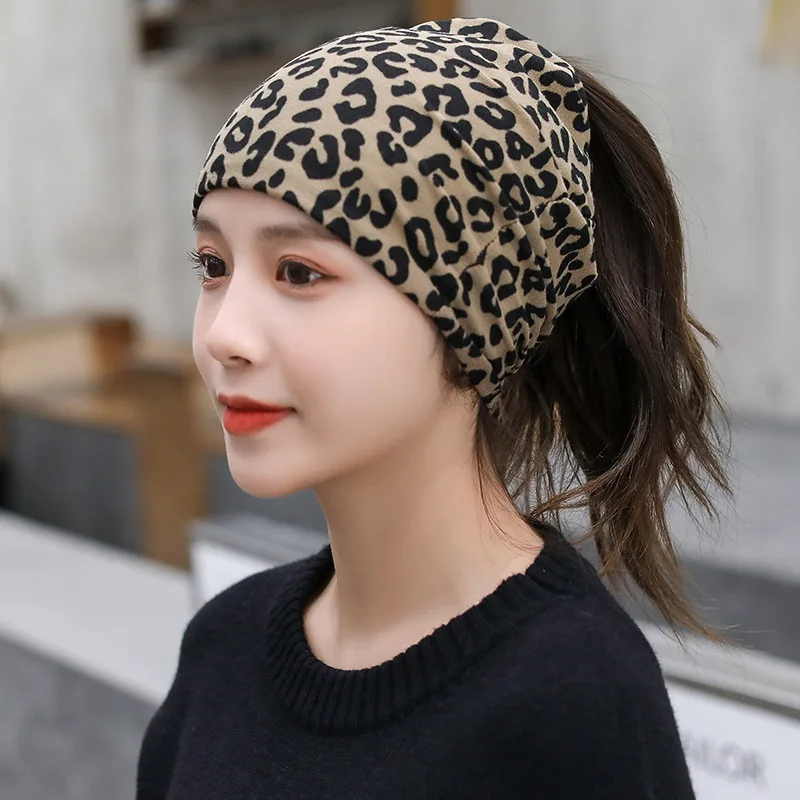 Fashion Double Head Cap Bib Twist Cap Multi-Functional Printed Scarf Cover Cap Neck Cap Face Mask Headscarf Cap C081