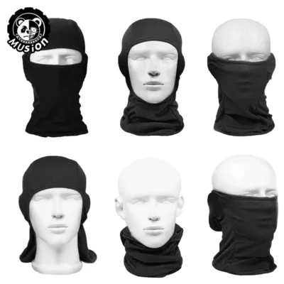 Musion Customized Full Face Mask Sweat-absorbing Balaclava High-stretch Helmet Liner for Cycling and Riding Motorcycle