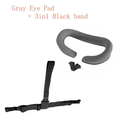 ShenStar Faceplate Sponge Foam Eye Pad for DJI FPV Goggles V1 V2 Face Mask Cover /with Handband Band Skin-Friendly Fabric Grey