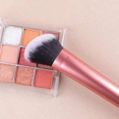 1pc Large Orange Contour Brush - Ideal For Cheeks, Forehead, Chin, Nose Blending And Defining Contours, Perfect For Liquid Found