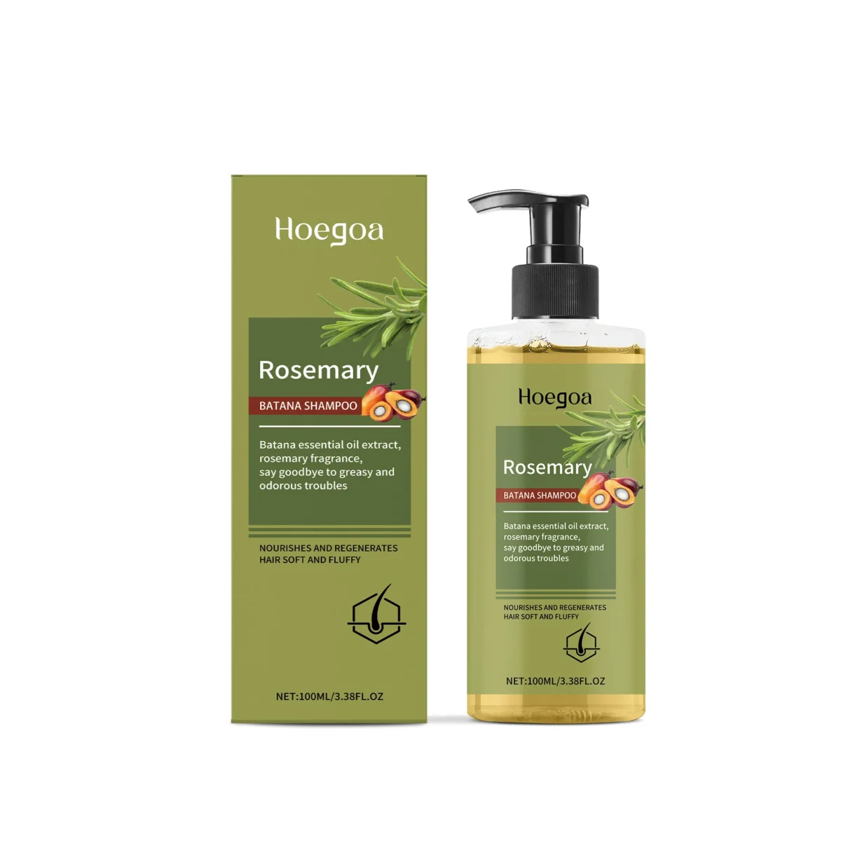 Rosemary Shampo For Hair Growth Strengthening Improve Dry Damaged Hair Cleaning Scalp Anti Dandruff Thickening Hair Care Shampoo