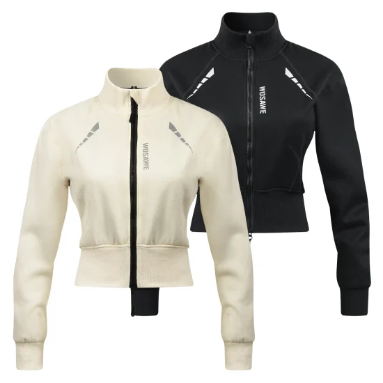 WOSAWE Winter Women Motorcycle Jacket Women Motorbike Riding Coat With Soft Pads Casual Moto Riding Clothes