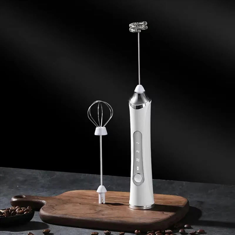 1 electric mixer, milk frother, coffee machine, egg beater, dual stick, 3-speed rechargeable batter, kitchen jam and cream mixer