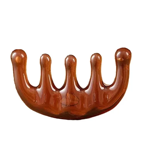Sandalwood Meridian Massage Comb - Scalp & Face Therapy Tool for Hair Growth, Stress Relief & Anti-Static Detangling
