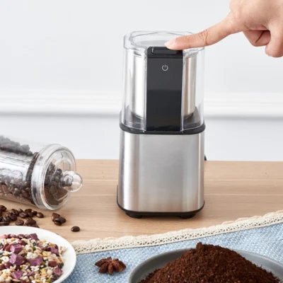 220V Mini Electric Coffee Grinder Cafe Grass Nuts Herbs Grains Pepper Tobacco Spice Multifunction Grinding Machine 200W Grinders