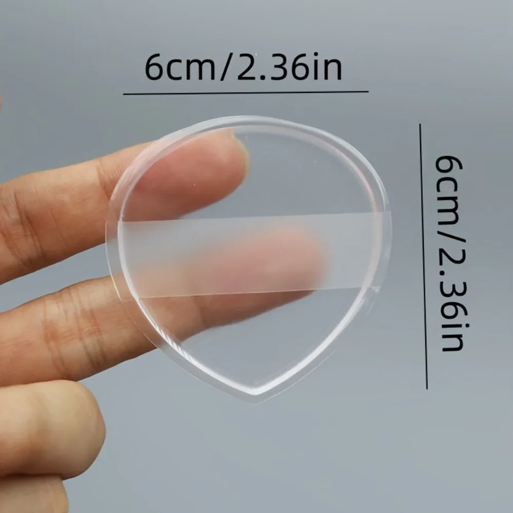 Transparent Silicone Makeup Sponge Non Absorbent Reusable for Foundation Concealer Blush Cream Easy Clean Makeup Beauty Tool