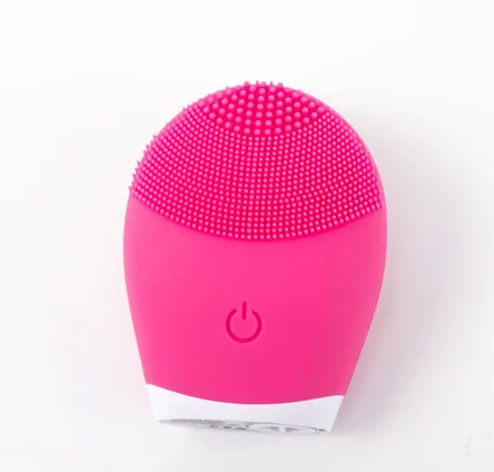 Electric Silicone Facial Cleanser Massager Skincare Tool with Vibration Pore Cleaning Beauty Machine Self-Battery Powered
