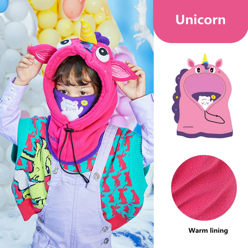 Kids Winter Fleece Warmer Balaclava Cap Thermal Tactical Military Helmet Windproof Full Face Mask Cover Ski Beanies For Boy Girl