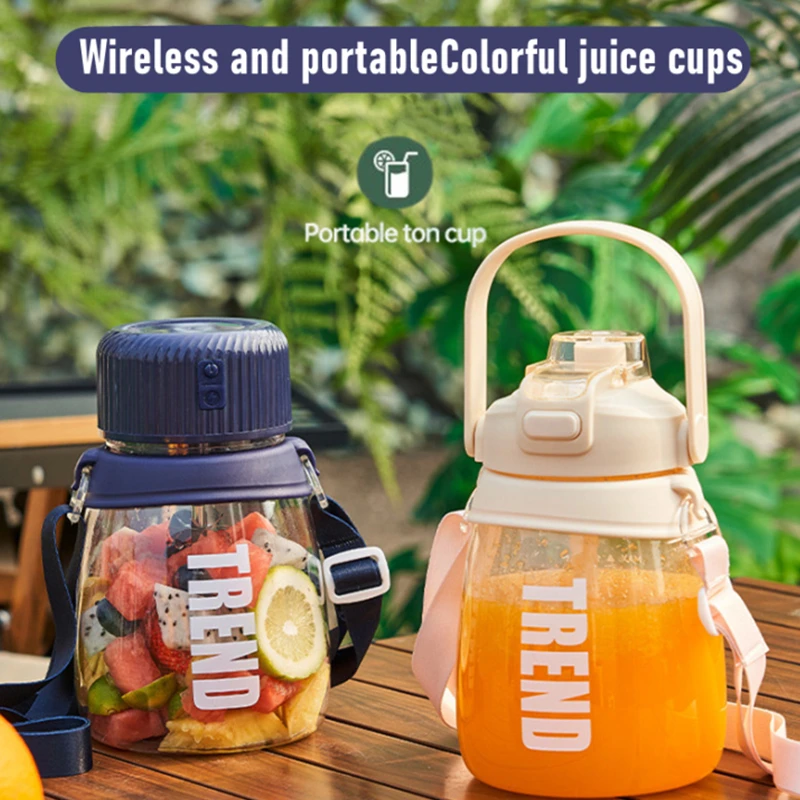 Multifunctional mini electric portable Juicer Blender juice cup  USB 1100ML travel handheld fruit smoothie Shakes Juicing Cup