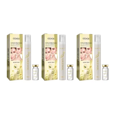 EELHOE Gold Protein Collagen Combination Absorbable Thread Instant Lift Firming Deep Moisturizing Face Shrink Pores Skincare Kit
