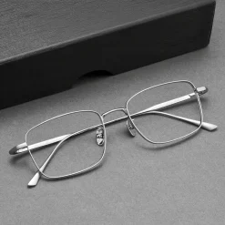Premium Pure Titanium Ultralight Men's Business Glasses Frame Full Rim For Myopia Reading Prescription Eyewear Office Work