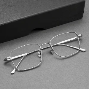 Premium Pure Titanium Ultralight Men's Business Glasses Frame Full Rim For Myopia Reading Prescription Eyewear Office Work