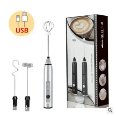 Portable Electric Milk Frothers Handheld Blender Cappuccino Cream Egg Beater Food Blender USB Mini Coffee Maker Whisk Mixer