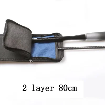 80/90/100/110/120/130/150/170cm 2 Layer Fishing Rod Case Carrier Soft Folding Storage Bag Spinning / Casting Rod Cover A625