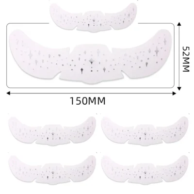 6Pcs/Set Glitter Skincare Freckles Face Tattoo Sparkle Temporary Tattoo Bow Love Kiss Makeup Patch Valentine's Day Face Tattoo
