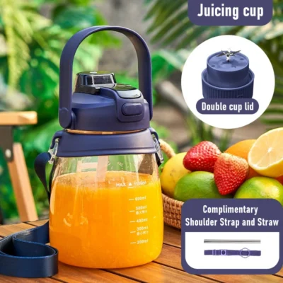Multifunctional mini electric portable Juicer Blender juice cup  USB 1100ML travel handheld fruit smoothie Shakes Juicing Cup