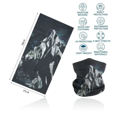 Seamless Bandana Sky Stars Printed Cycling Bandana Rave Face Mask Women Men for Dust Wind Sun Protection Face Scarf Mask Cover