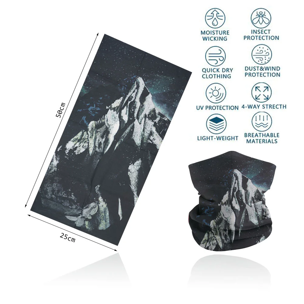 Seamless Bandana Sky Stars Printed Cycling Bandana Rave Face Mask Women Men for Dust Wind Sun Protection Face Scarf Mask Cover