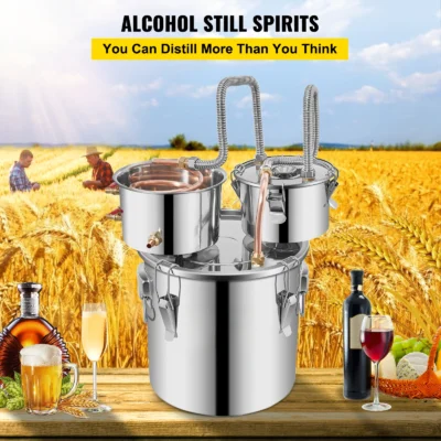 12L 20L 30L 50L Alcohol Brewing Distiller DIY Moonshine Apparatus Stainless Steel Still Whisky Beer Brandy Home Appliance