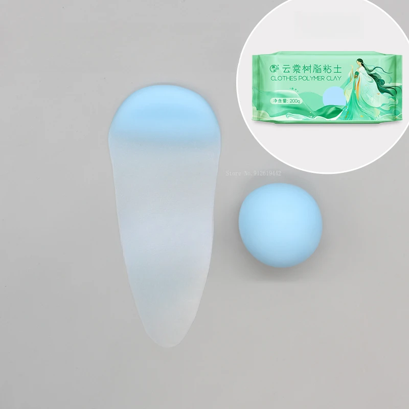 200g/ Bag Novice Large Package Transparent Bendable Resin Clay DIY Cartoon Doll Animation Character Costume Making Resin Clay