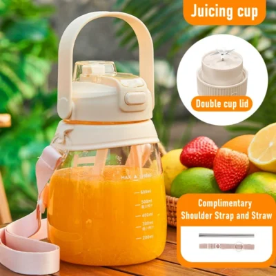 Multifunctional mini electric portable Juicer Blender juice cup  USB 1100ML travel handheld fruit smoothie Shakes Juicing Cup