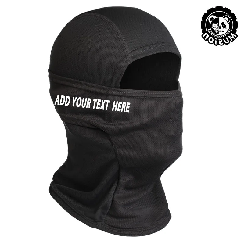 Musion Customized Full Face Mask Sweat-absorbing Balaclava High-stretch Helmet Liner for Cycling and Riding Motorcycle