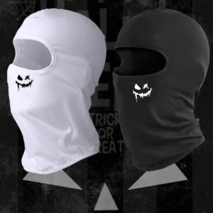 Smiling face print pattern riding mask outdoor equipment suitable for men and women, sun protection and breathability