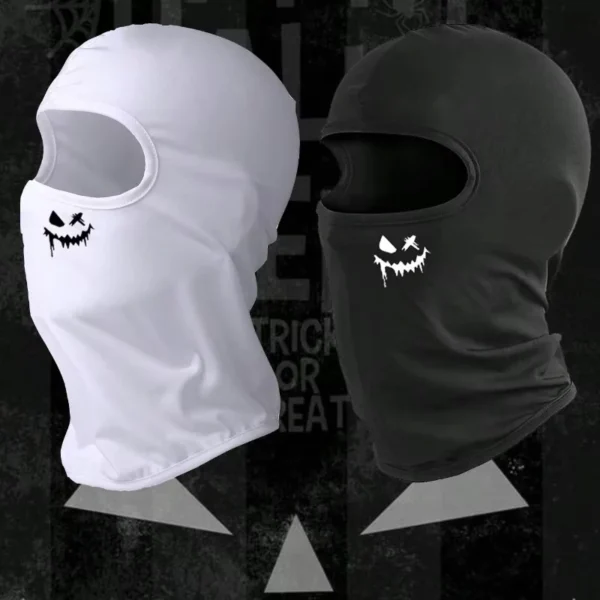 Smiling face print pattern riding mask outdoor equipment suitable for men and women, sun protection and breathability