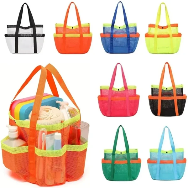 New High Quality Portable Beach Tote Bag Breathable Foldable Toiletry Bag Durable Large Capacity Quick Dry Swimming Handbag