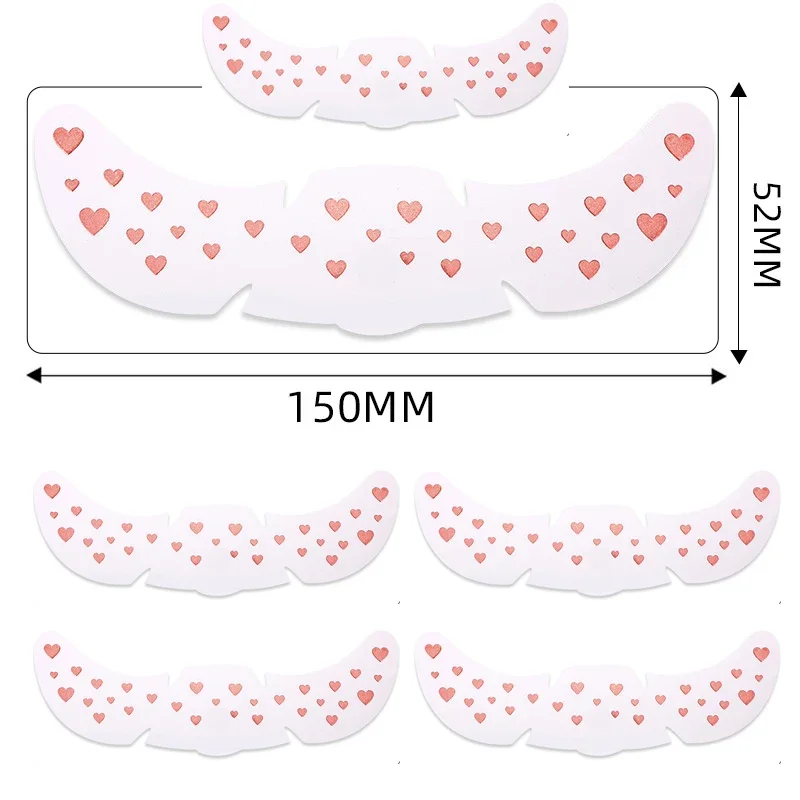6Pcs/Set Glitter Skincare Freckles Face Tattoo Sparkle Temporary Tattoo Bow Love Kiss Makeup Patch Valentine's Day Face Tattoo