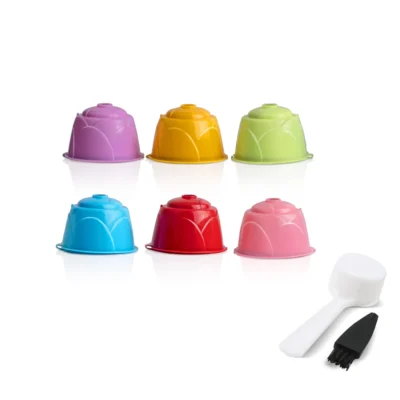 for Dolce Gusto Reusable Pods Refillable Coffee Capsule Filters fit Nescafe MiniMe Infinissma Piccolo Genio2 Dolce Gusto Tool