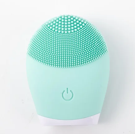 Electric Silicone Facial Cleanser Massager Skincare Tool with Vibration Pore Cleaning Beauty Machine Self-Battery Powered
